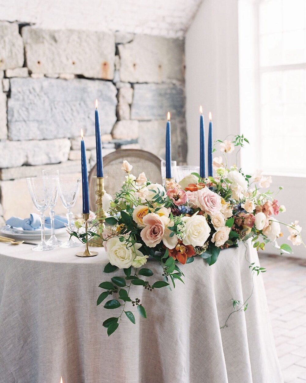 Is it officially acceptable to just keep re-posting pretty photos of past work? If so, we hope you don&rsquo;t get tired of seeing us post about this dainty little sweetheart table because it goes down as our favorite one of all time 🌸 #imissmyjob #daydreamingaboutprettytablescapes
.
.
.
Photographer: @stephanievegliante 
Planner &amp; Designer: Urban Soirée  @urban_soiree
Venue: Fort Adams Trust  @fortadamsevents
Florist: The Wild Dahlia  @wilddahlia_
Rentals: Party Rental LTD  @partyrentalltd
Upholstered Lounge Rentals + Brass Candle Holders: Kadeema Rentals  @kadeemarentals
Calligraphy &amp; Stationery: Riddy Quinney  @ridgelycalligraphy